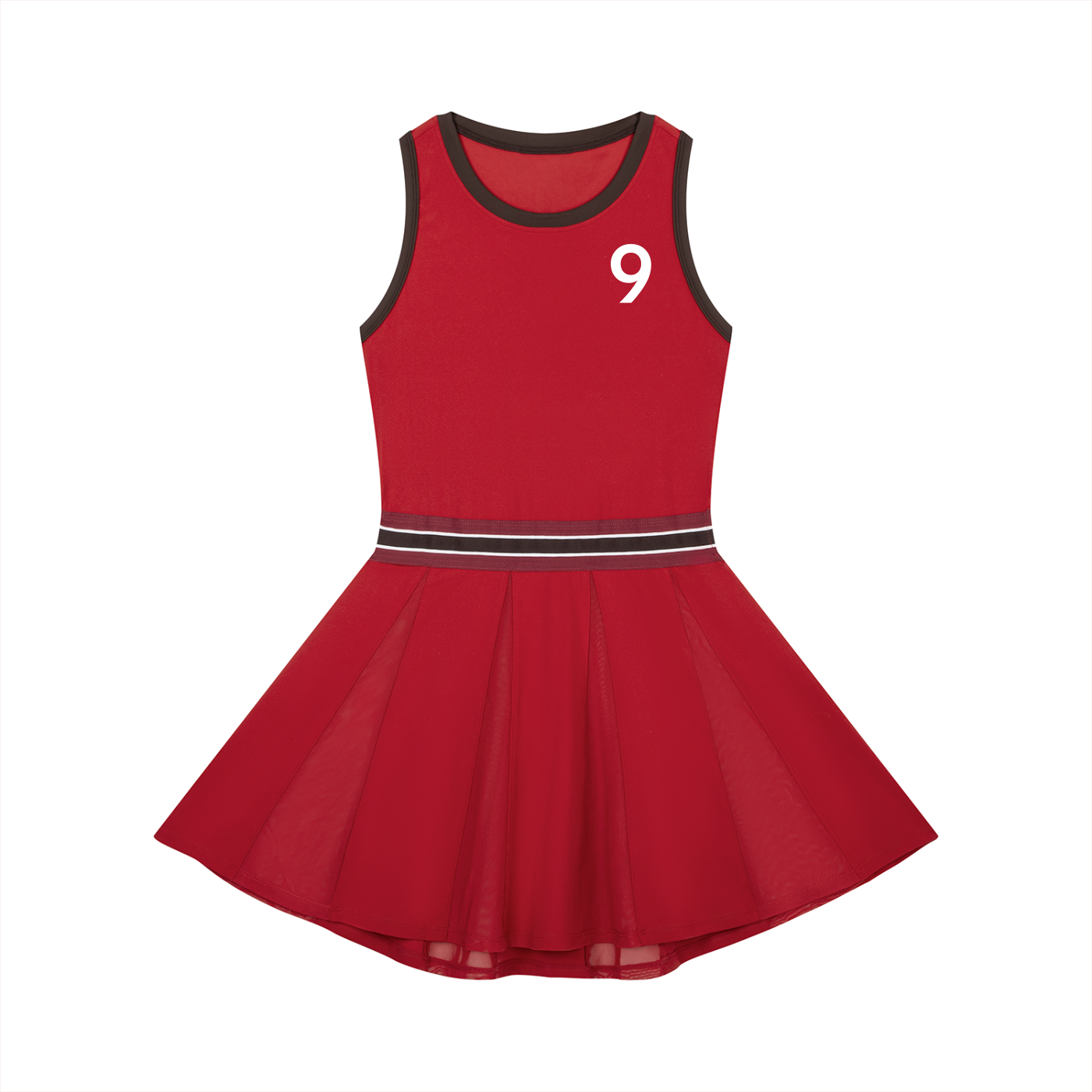 Women's Color Block A-Line Sleeveless Dress