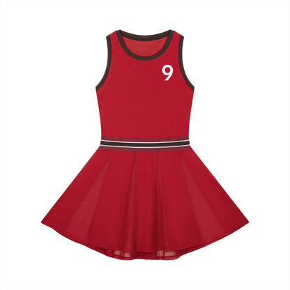 Women's Color Block A-Line Sleeveless Dress