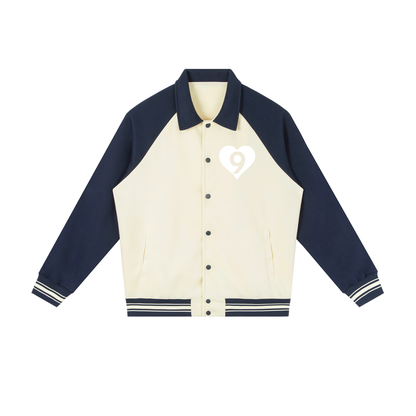 Amore Raglan Sleeve Baseball Jacket