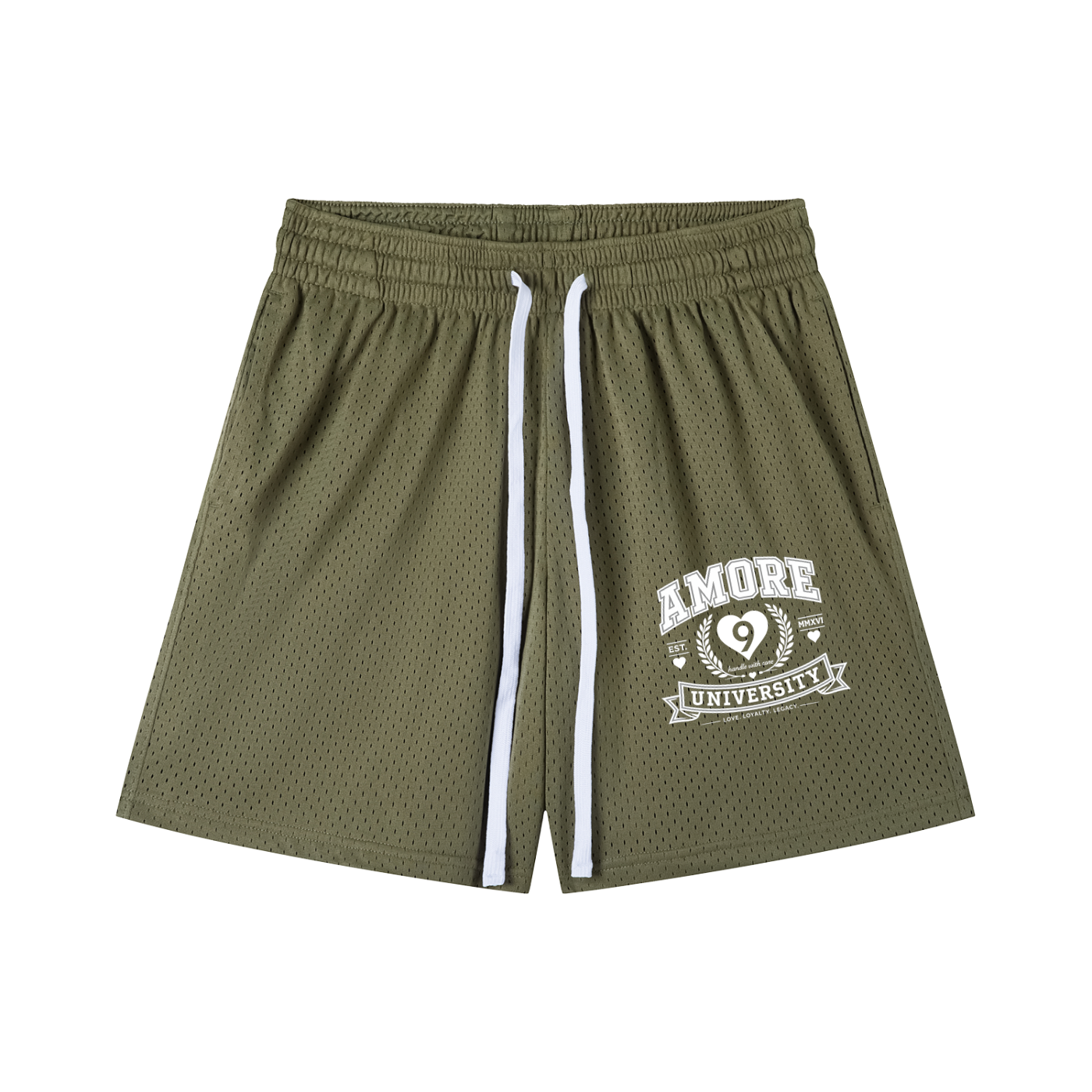 Mesh Drawstring Shorts