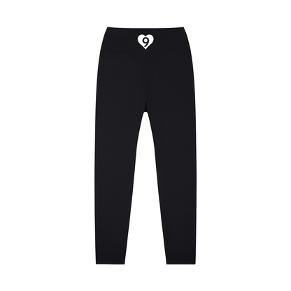 Black leggings on a white background