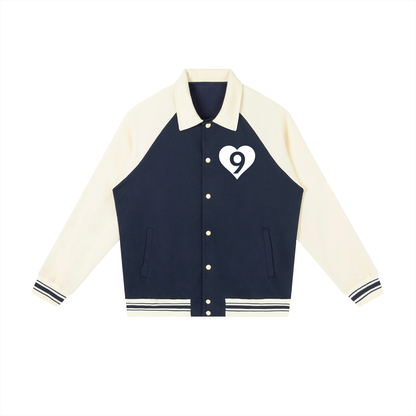 Amore Raglan Sleeve Baseball Jacket