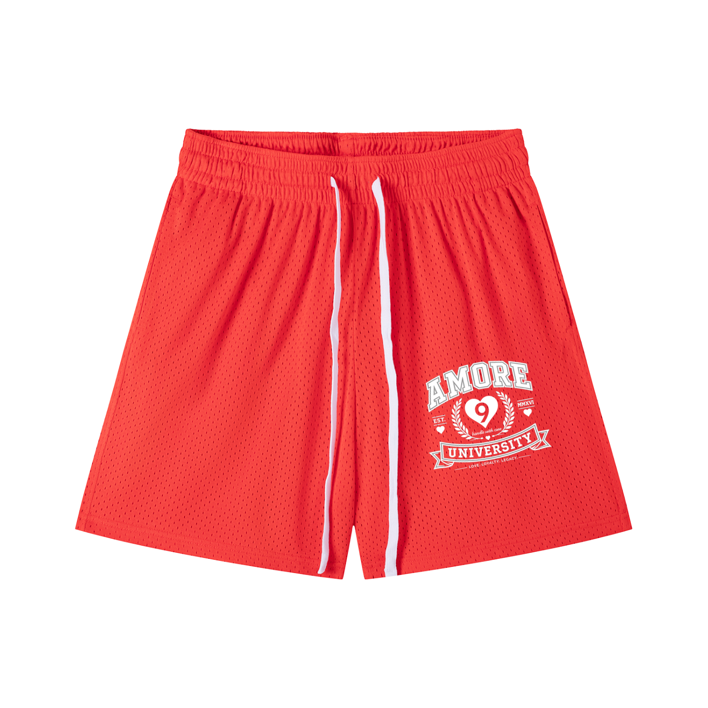 Mesh Drawstring Shorts