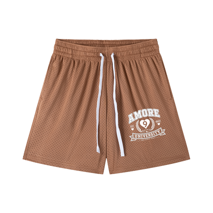Mesh Drawstring Shorts