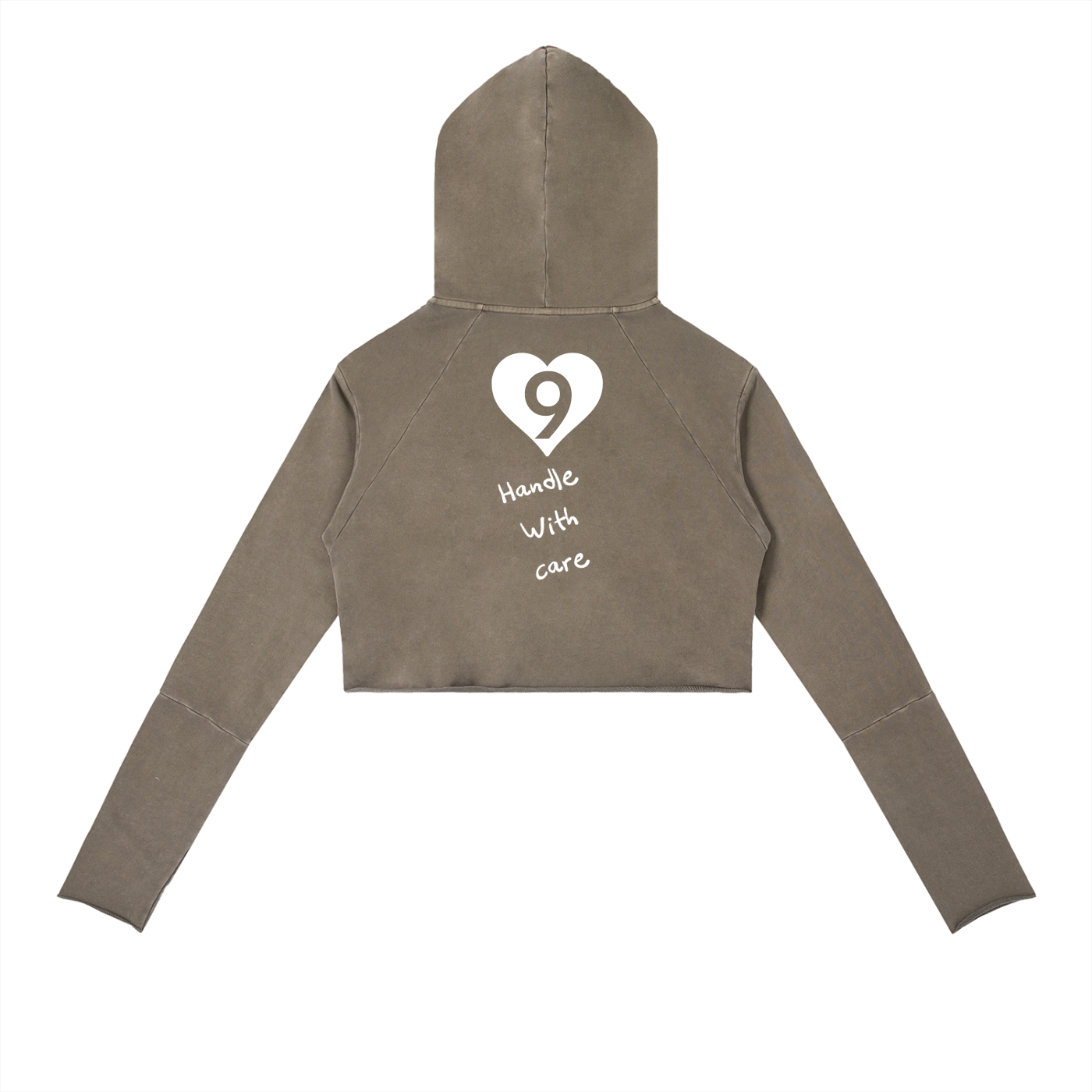 Vintage Washed Raw Edge Hoodie