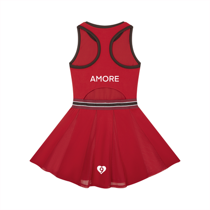 Women's Color Block A-Line Sleeveless Dress