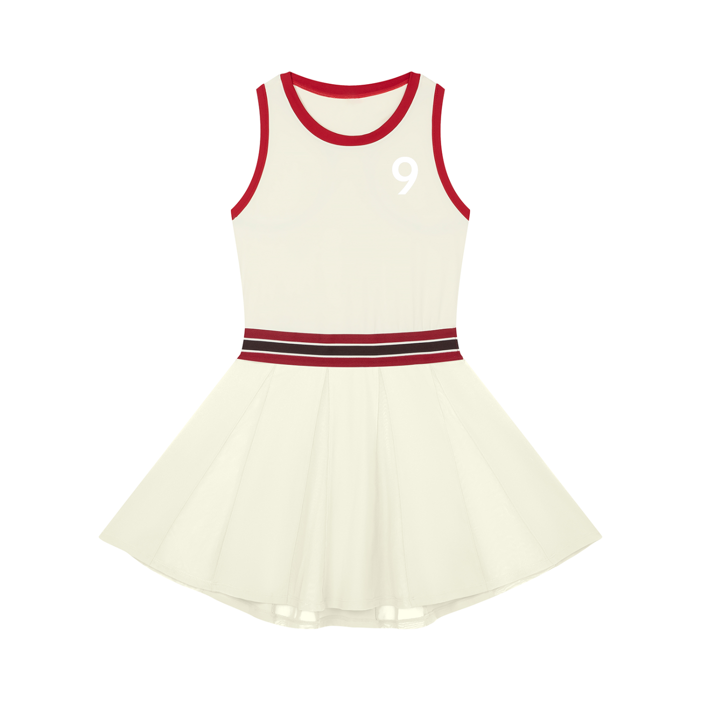 Women's Color Block A-Line Sleeveless Dress