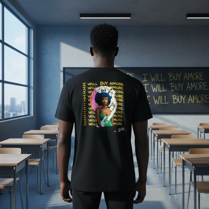 Buy Amore Premium T-Shirt — Male Back Shot