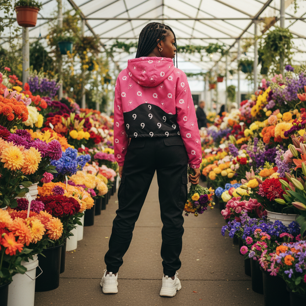 Cropped Windbreaker - Back