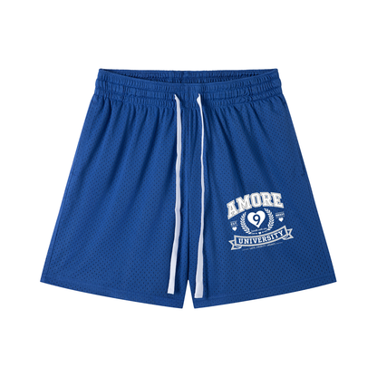 Mesh Drawstring Shorts
