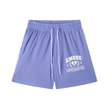 Mesh Drawstring Shorts