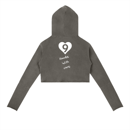 Vintage Washed Raw Edge Hoodie