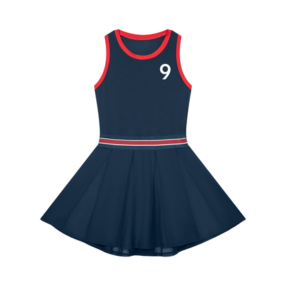 Women's Color Block A-Line Sleeveless Dress