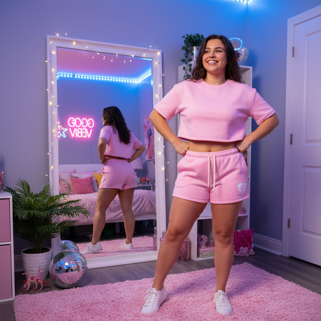 H.W.C. Fleece Shorts — Mirror Front