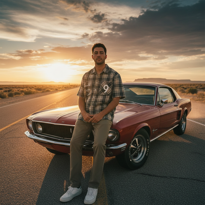 Plaid Flannel — Front Desert
