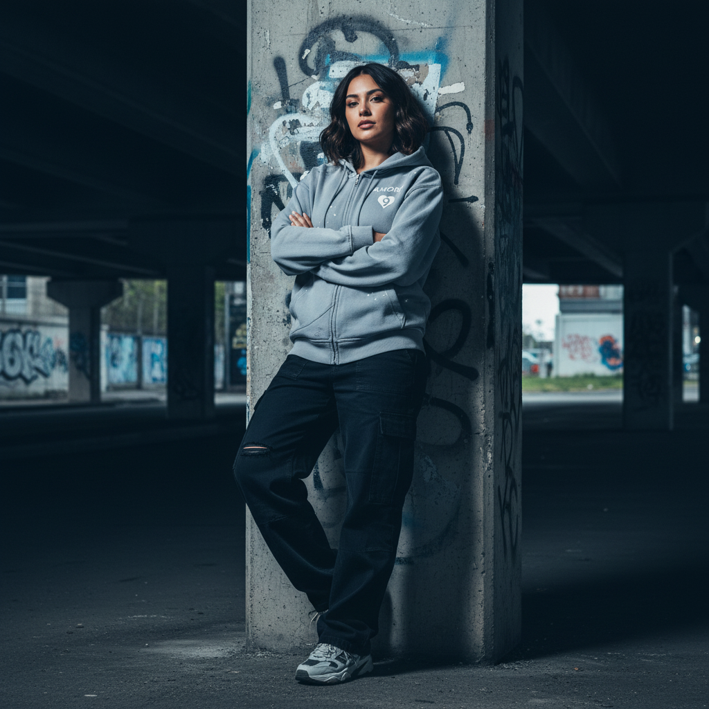 Sun Fade Zip Hoodie - Front 2