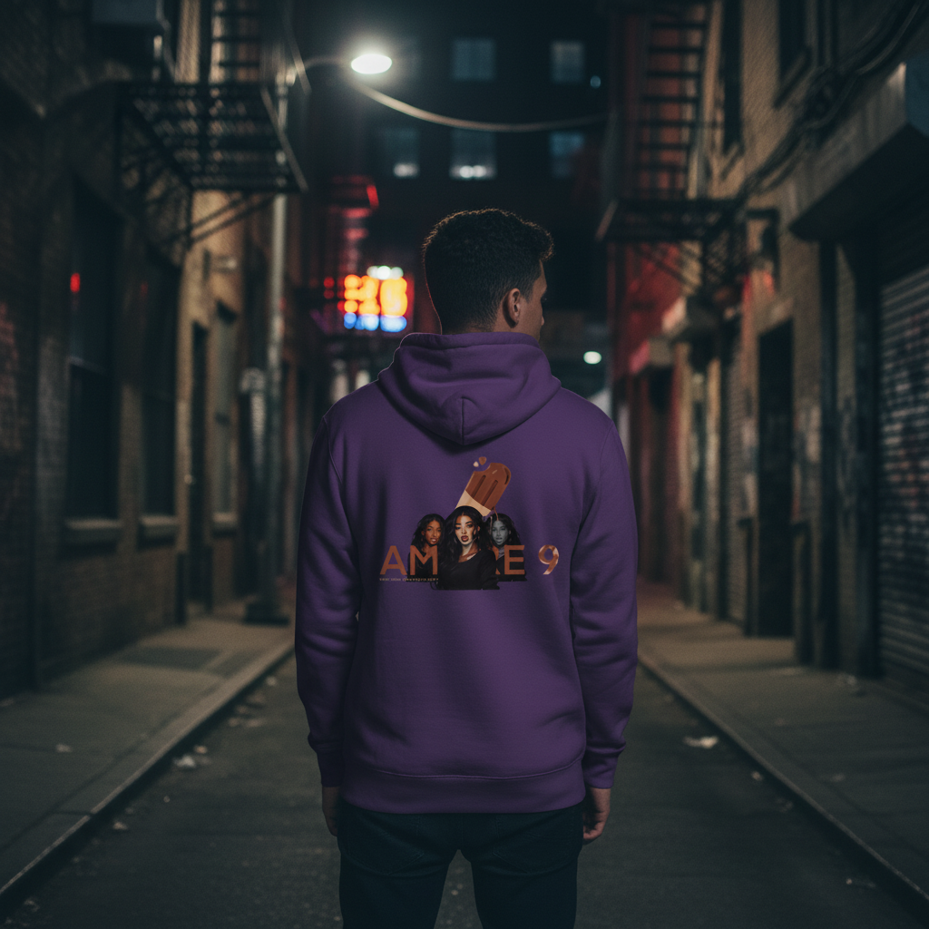 Taste of Amore Hoodie - Purple Back