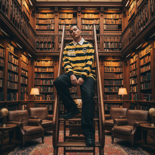 Yellow & Black Polo — Library Front 1:1